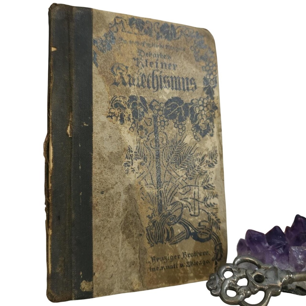 Antique Book‎ German Antiquarian 1896 Shabby Chic Victorian As is Small Novel